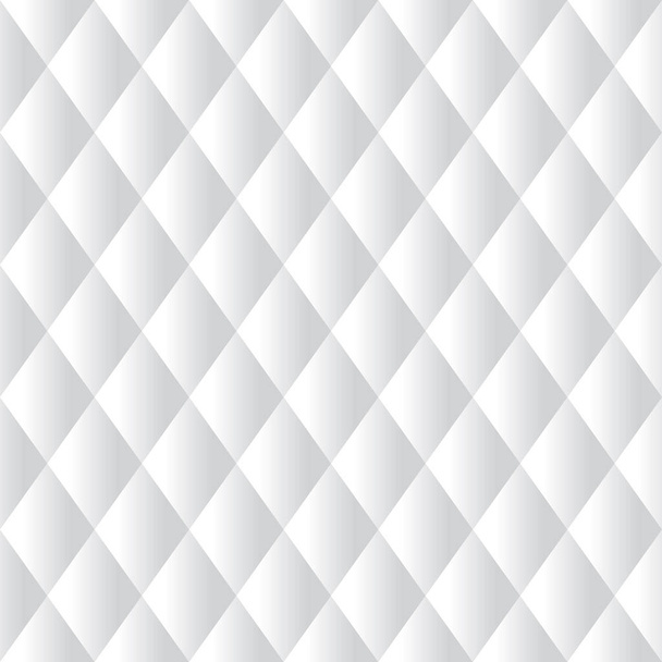 Seamless White Diamond Padded Panel Diagonal - Vector, Image