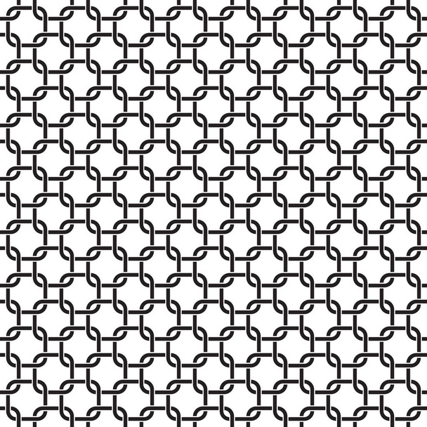 シームレスな幾何学的なパターンの背景を連動 - ベクター画像