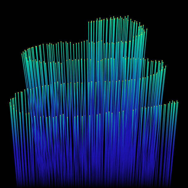 Абстрактный фон, волна линий, линии Glowing
 - Вектор,изображение