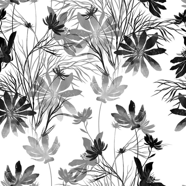 Imprints flowers pattern - Fotoğraf, Görsel