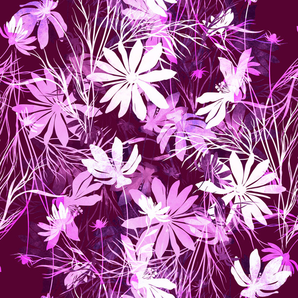 Abdrücke Blumenmuster - Foto, Bild