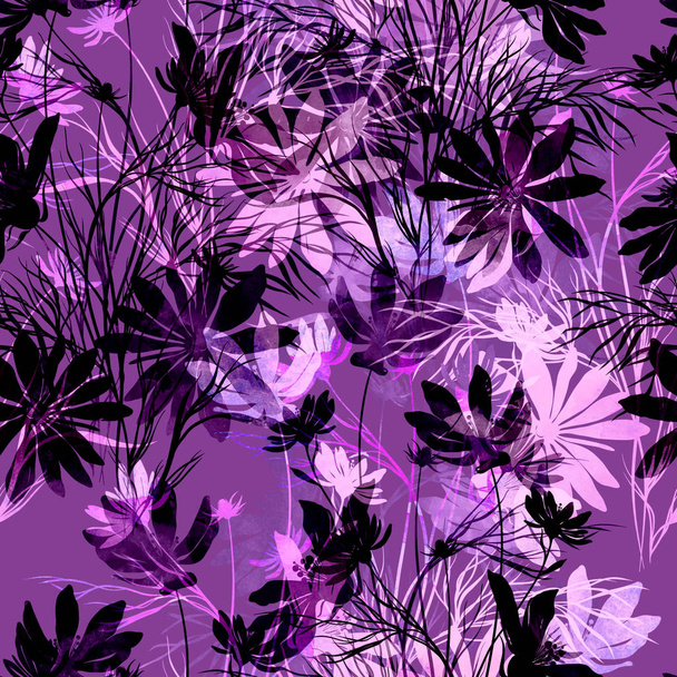 Imprints flowers pattern - Фото, зображення