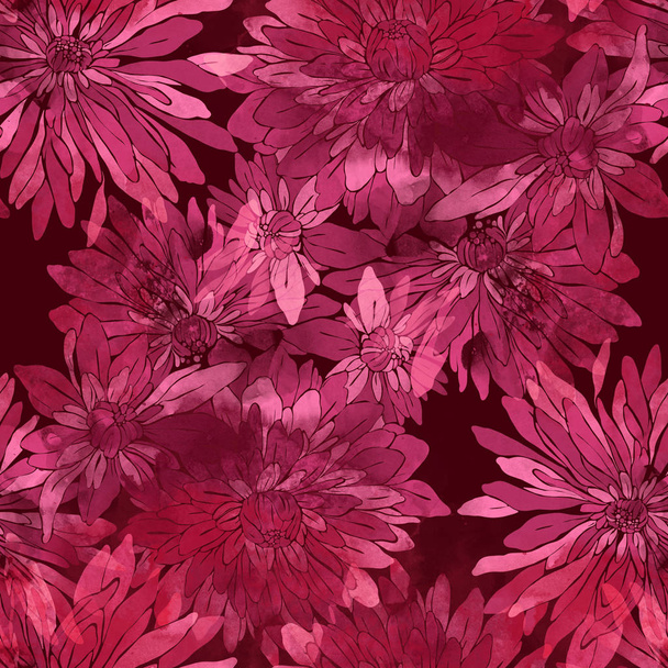 Imprints chrysanthemum pattern - Foto, Bild