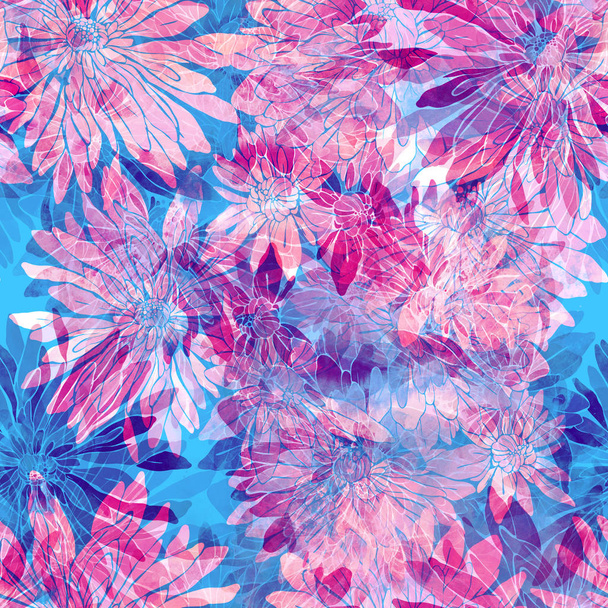 Imprints chrysanthemum pattern - Foto, Imagen