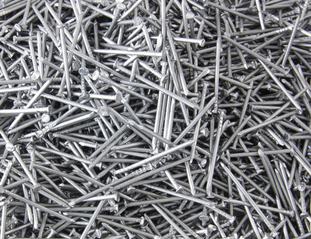 Iron nails texture background - Foto, Imagen