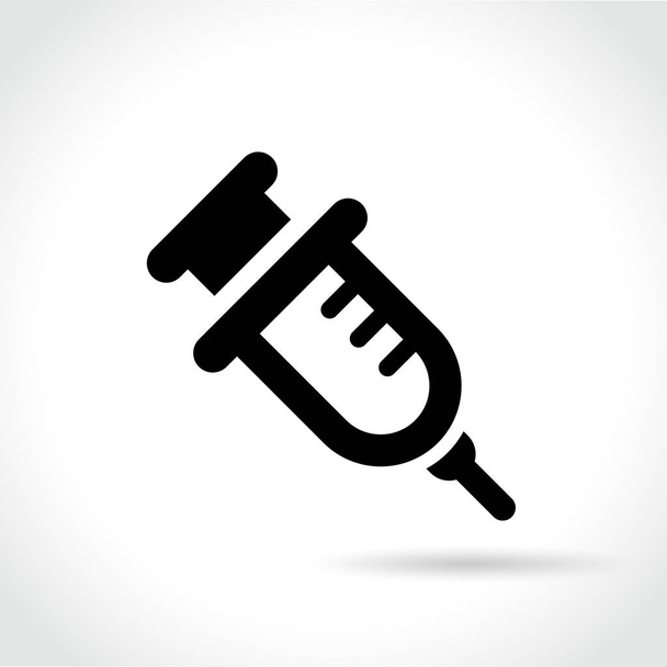 icône de seringue sur fond blanc - Vecteur, image