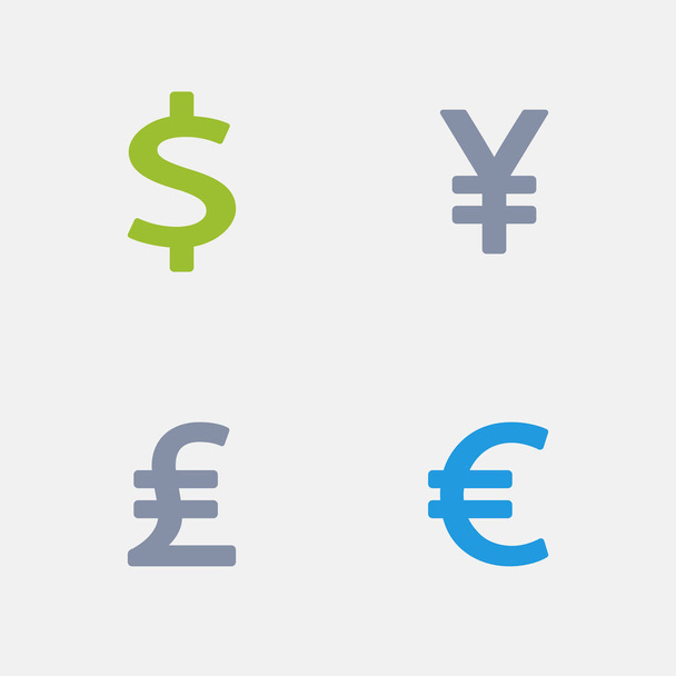 Měna - žulové ikon - Vektor, obrázek