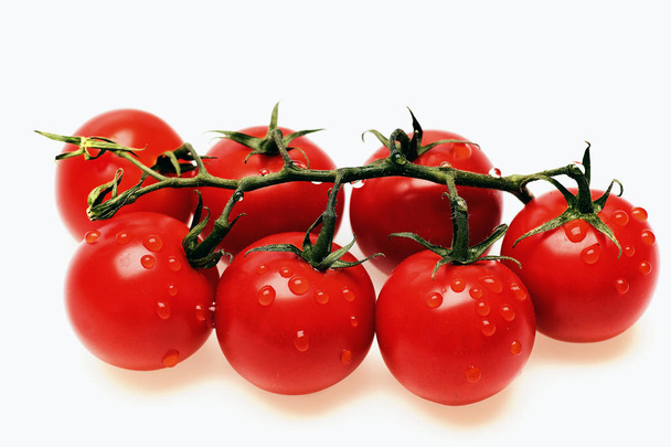 fresh vegetable, cherry tomato isolated on white background - Photo, image