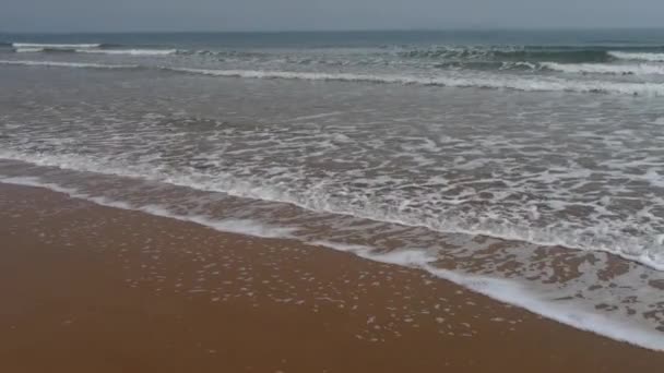 Океанічні хвилі на золотому пляжі
. - Кадри, відео