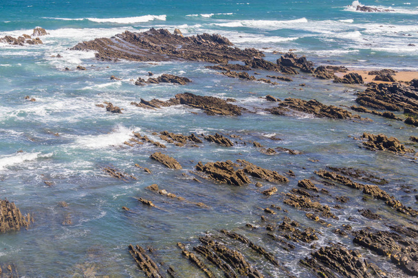 Praia com rochas em Almograve - Foto, Imagem