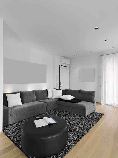 belső felvételek egy modern nappali - Fotó, kép
