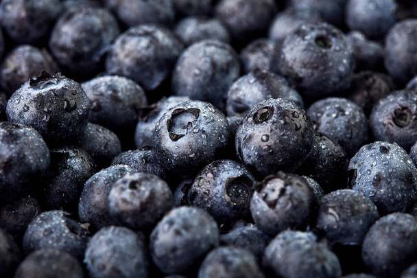 Freshly picked blueberries. Wild berry, Healthy food - Fotó, kép
