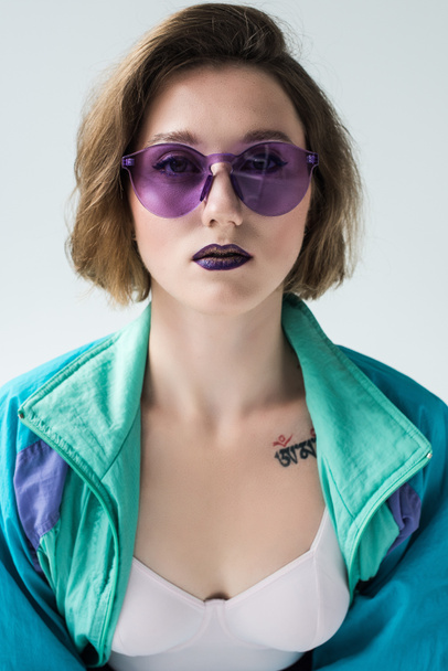 fashionable woman in sunglasses - Foto, Bild