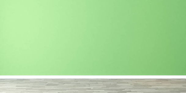empty room with green wall - Photo, Image
