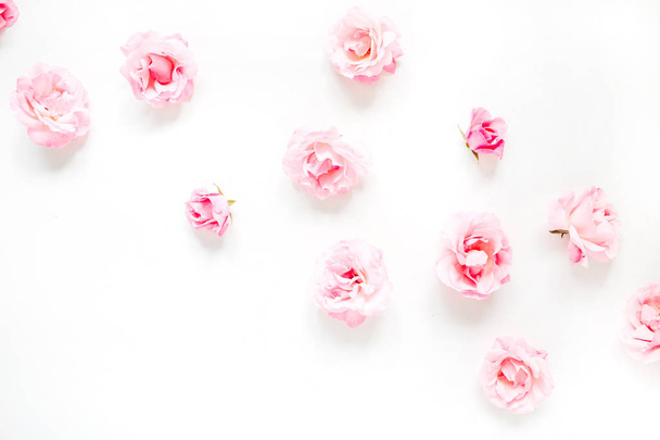 Różowe pąki róży wzór - Zdjęcie, obraz