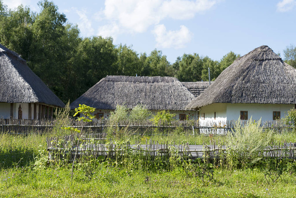 Old houses with thatched roofs. - Photo, Image