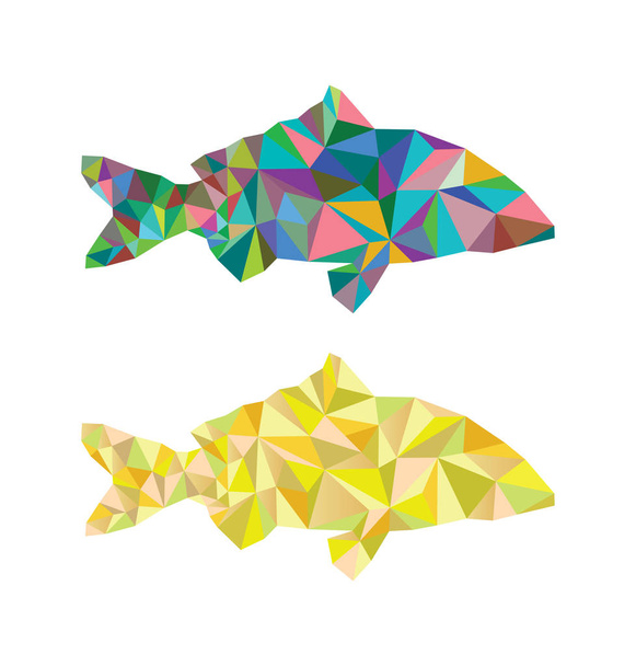 carp fish icon - Vektor, Bild