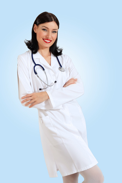 young female doctor portrait - Фото, изображение