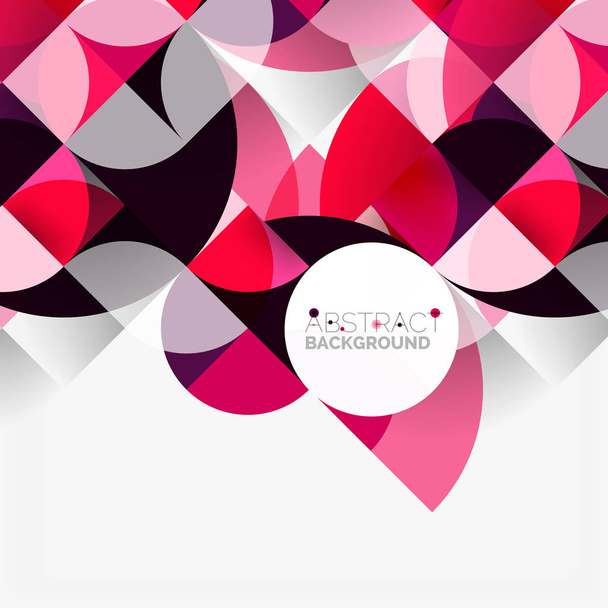 Modern geometrical abstract background circles - Vector, Image