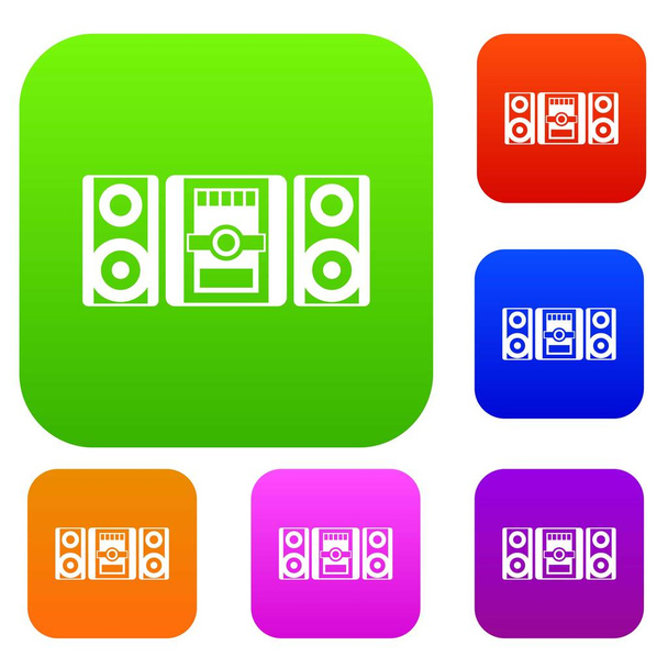 Music center set collection - Vector, afbeelding