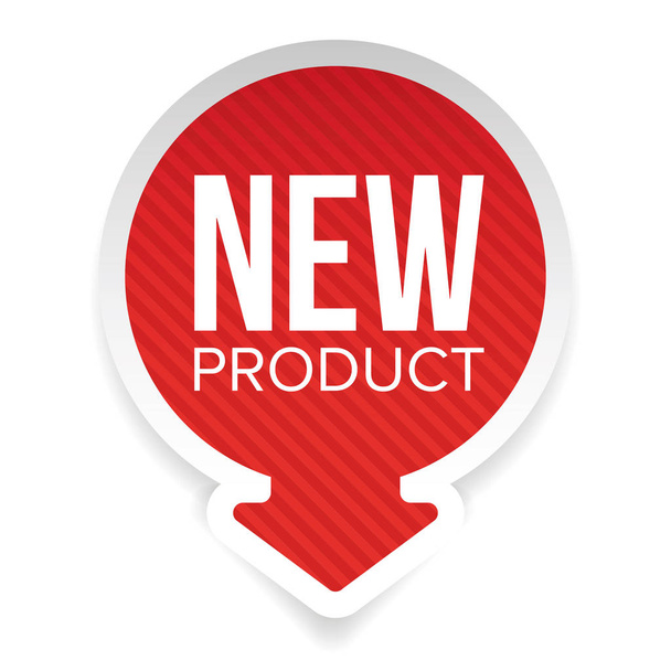 New Product round label - Wektor, obraz