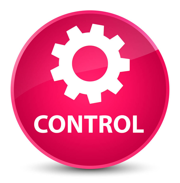 Control (settings icon) elegant pink round button - Foto, afbeelding