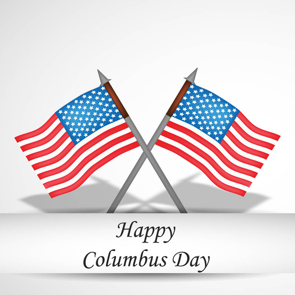 illustration of Columbus Day Background - Vector, Image