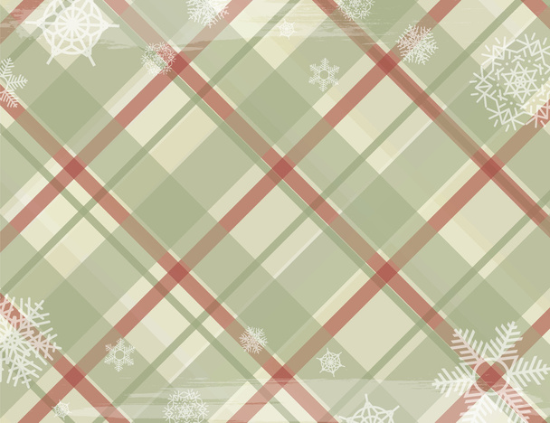 Christmas Squared Background With Snowflake. - Vetor, Imagem