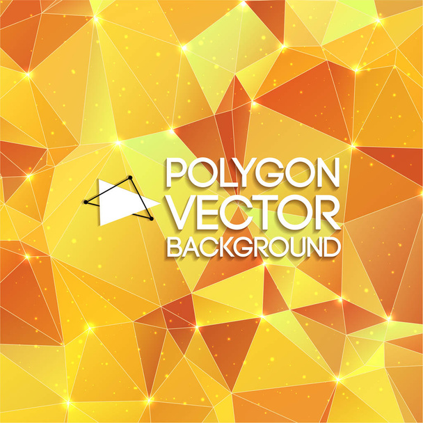 Polygon Yellow Background - Vector, Image