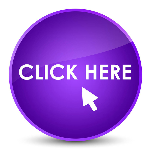 Click here elegant purple round button - Фото, изображение