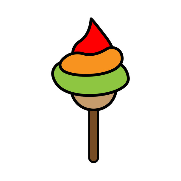 Ice cream icon - Vector, imagen