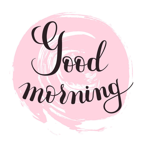 Good Morning lettering text - Vector, Image