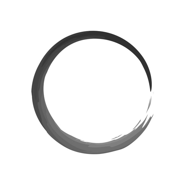 Zen κύκλο απομονωμένο εικόνα σε άσπρο φόντο - Διάνυσμα, εικόνα