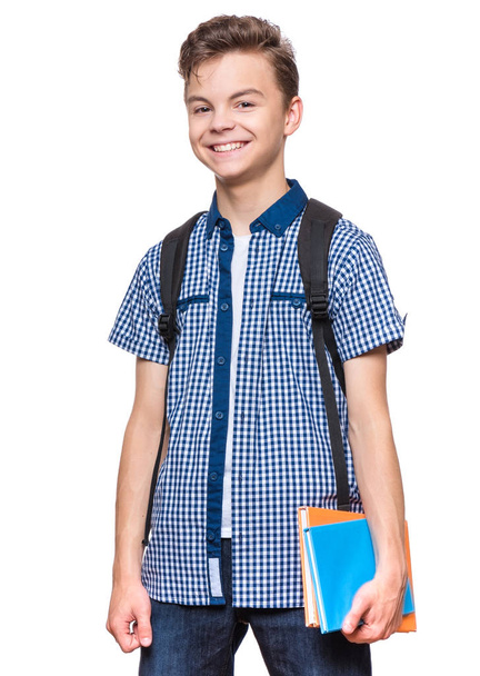 Teen boy student - 写真・画像