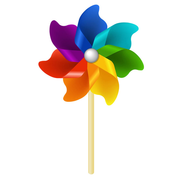 Big Colorful Pinwheel  - ベクター画像