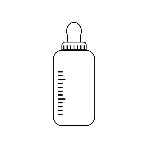 Wektor ikona baby butelki na białym tle - Wektor, obraz