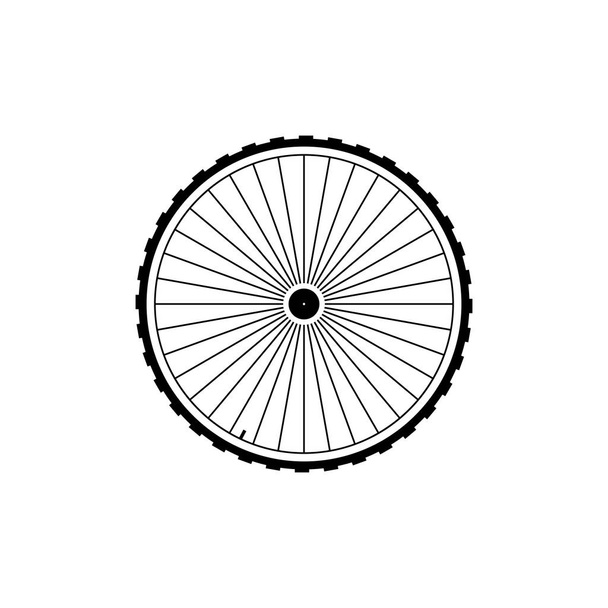 Vector wheel icon on white background - Vector, Image