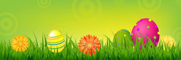 Happy Easter Banner - Вектор,изображение