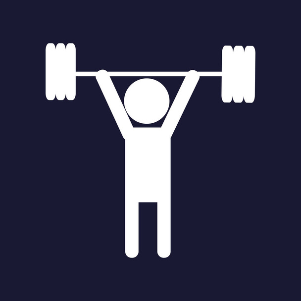 Weightlifter. Vector person . - Vector, Image