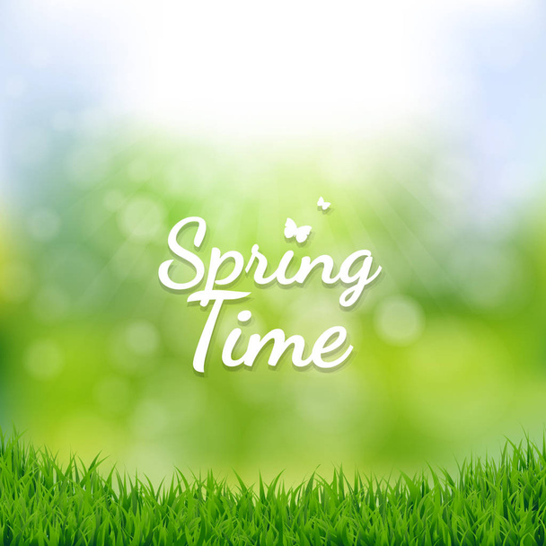 Spring Time Poster - Vektör, Görsel