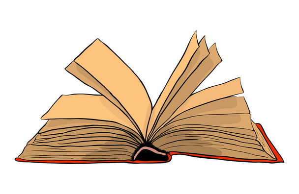 Open boek vector symbool pictogram ontwerp. Mooie illustratie isol - Vector, afbeelding