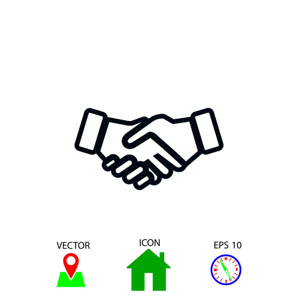 Handshake Icon vector - Vector, Image