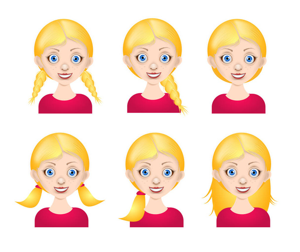 Блондинка волосся дівчата аватар
 - Фото, зображення