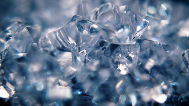 Girando cristais de gelo fundo movimento
 - Filmagem, Vídeo