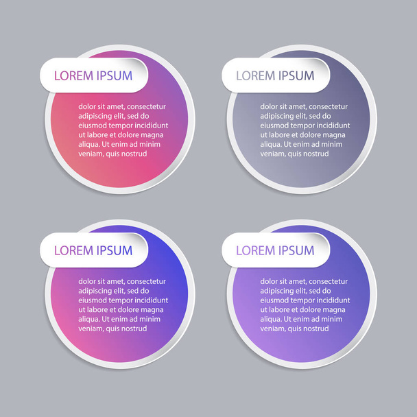 Set of infographic templates - Vector, Image