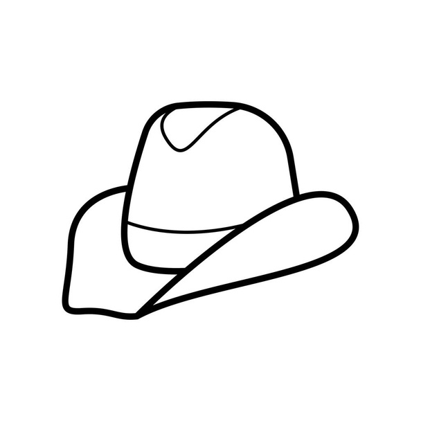die Cowboyhut-Ikone - Vektor, Bild
