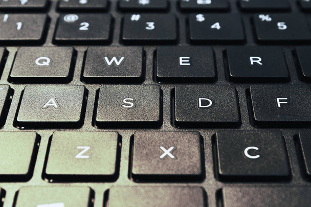 teclado do computador portátil
 - Foto, Imagem