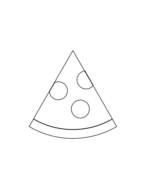 pizza piece icon - Vector, Image