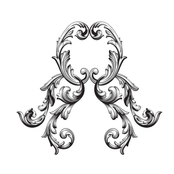 Vector baroque of vintage elements for design.  - Vector, Image