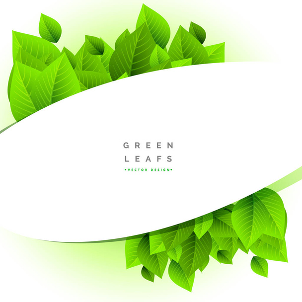fondo de la naturaleza con ilustración hojas verdes
 - Vector, imagen